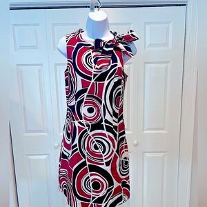 🌸 Merona A-Line Retro Style Knee Length Sleeveless Shift Dress Size 6 (AA4)